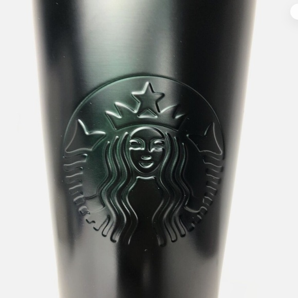 NWT Starbucks Green/Black Ombré Stainless Steel 24oz Cold Tumbler - Picture 2 of 7